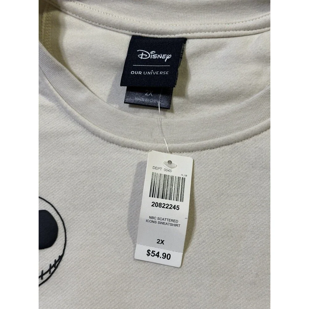 OUR UNIVERSE Nightmare Before Christmas Crewneck ICONS 2X Sweatshirt NWT - Picture 8 of 10